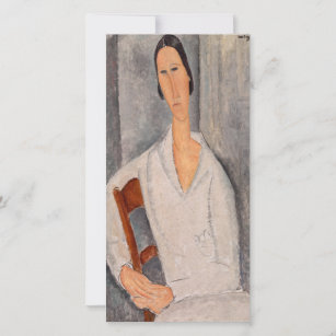 Amedeo Modigliani — Madame Hanka Zborowska Leaning Dankeskarte