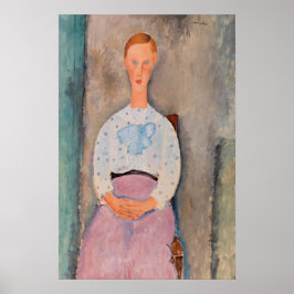 Amedeo Modigliani - Mädchen mit Polka-Dot-Bluse Poster