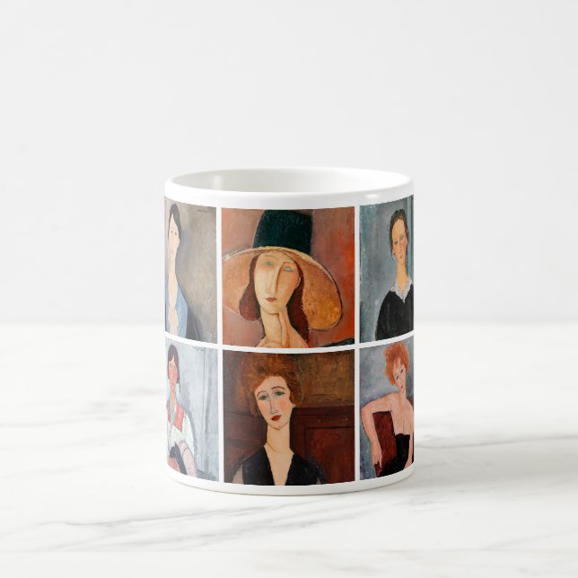 Amedeo Modigliani - Meisterwerke - Collage Kaffeetasse (Mittel)