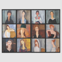 Amedeo Modigliani - Meisterwerke Collage Poster