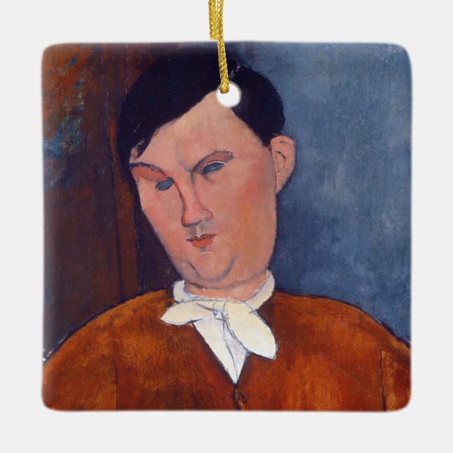 Amedeo Modigliani - Monsieur Deleu Keramikornament (Vorderseite)