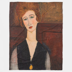 Amedeo Modigliani - Portrait einer Frau Fleecedecke