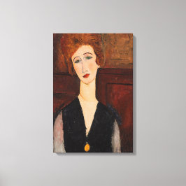 Amedeo Modigliani - Portrait einer Frau Leinwanddruck