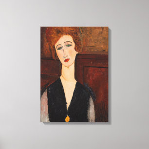 Amedeo Modigliani - Portrait einer Frau Leinwanddruck