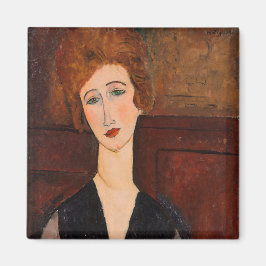 Amedeo Modigliani - Portrait einer Frau Magnet