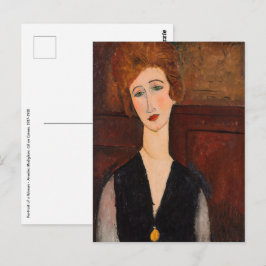 Amedeo Modigliani - Portrait einer Frau Postkarte