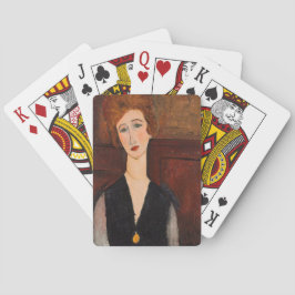 Amedeo Modigliani - Portrait einer Frau Spielkarten