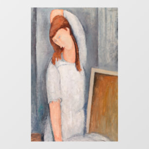 Amedeo Modigliani - Portrait Jeanne Hebuterne #1 Fensteraufkleber