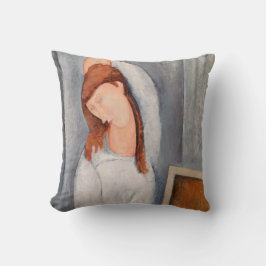 Amedeo Modigliani - Portrait Jeanne Hebuterne #1 Kissen