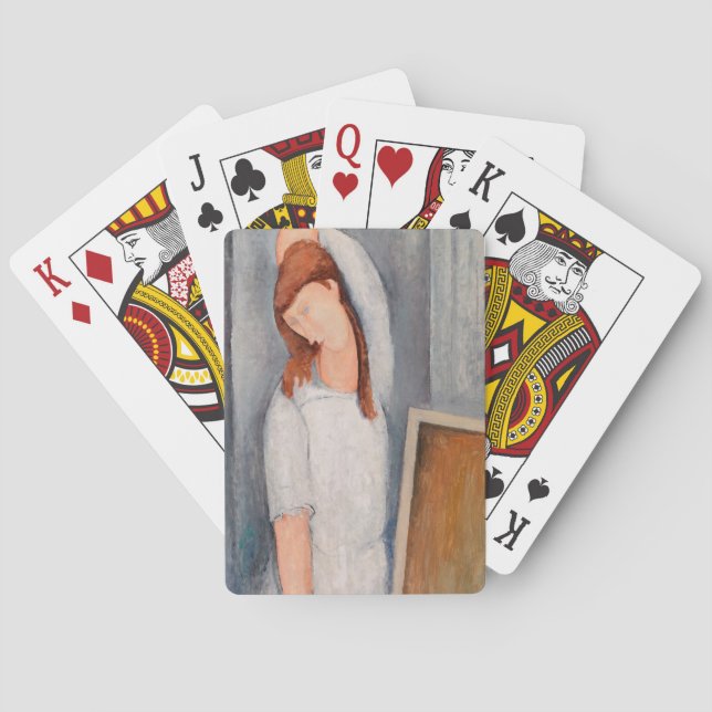 Amedeo Modigliani - Portrait Jeanne Hebuterne #1 Spielkarten (Rückseite)