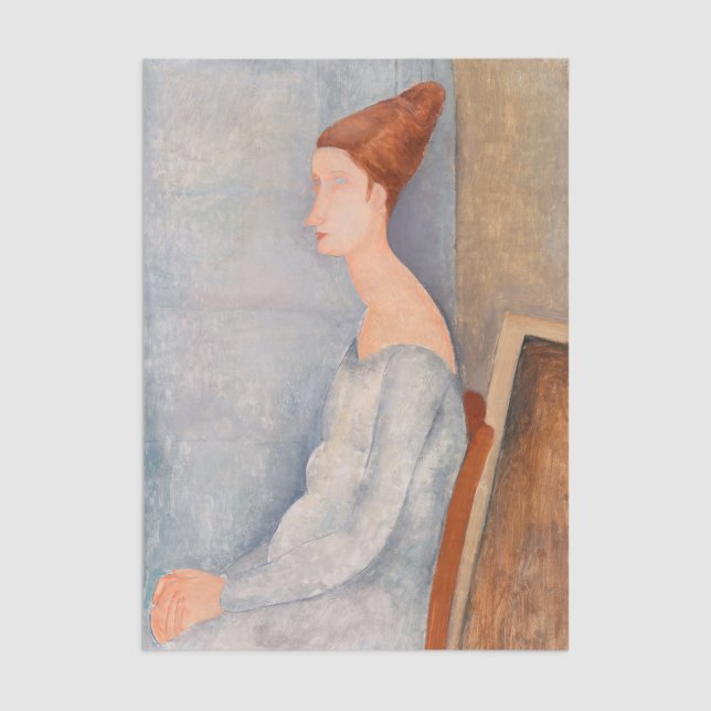 Amedeo Modigliani - Portrait Jeanne Hebuterne #3 Seidenpapier (Von Creator hochgeladen)