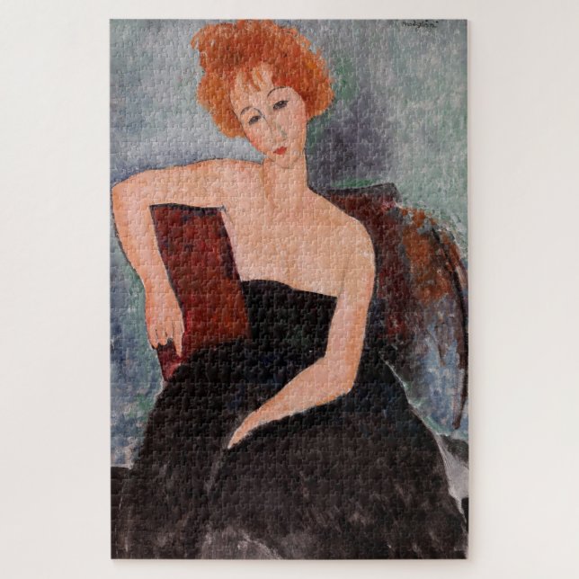 Amedeo Modigliani - Rothaarige Girl Abend Dress (Vertikal)