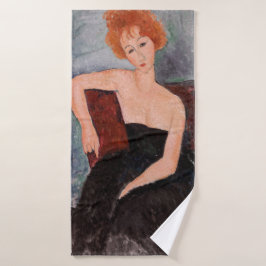 Amedeo Modigliani - Rothaarige Girl Abend Dress Badhandtuch Set