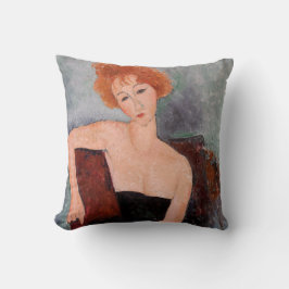 Amedeo Modigliani - Rothaarige Girl Abend Dress Kissen