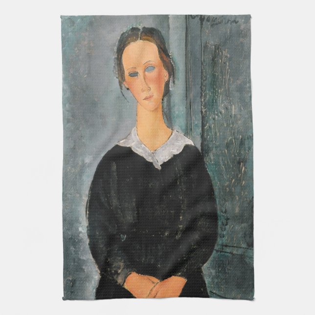 Amedeo Modigliani - Servant Girl Geschirrtuch (Vertikal)