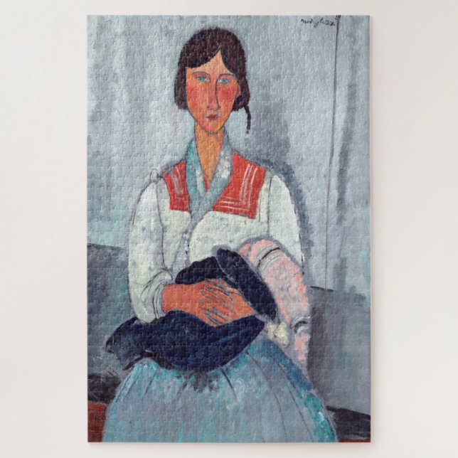 Amedeo Modigliani - Sinti und Roma Woman mit Baby (Vertikal)