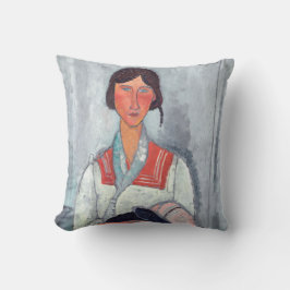 Amedeo Modigliani - Sinti und Roma Woman mit Baby Kissen