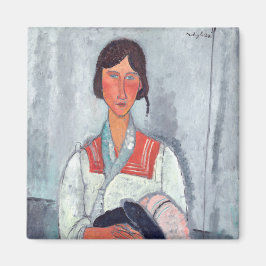 Amedeo Modigliani - Sinti und Roma Woman mit Baby Magnet