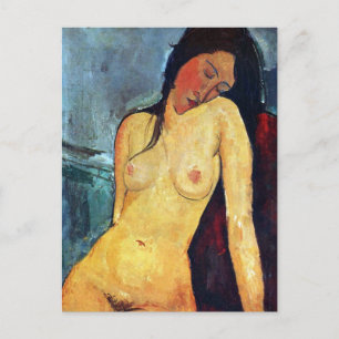 Amedeo Modigliani - Sitzende Frau Postkarte