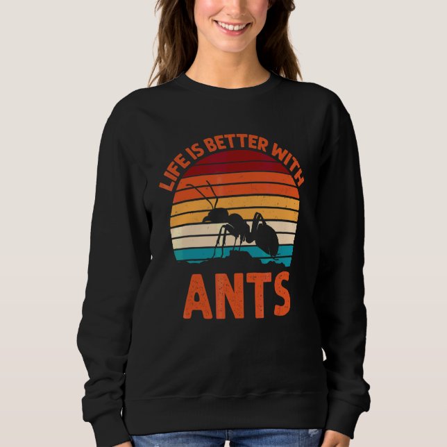 Ameise mit Ameisen Sweatshirt (Vorderseite)