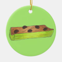 Ameisen an einem Butterknacksalat-Snack Raisins