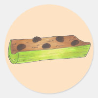 Ameisen auf einem Log Celery Peanut Butter Raisins