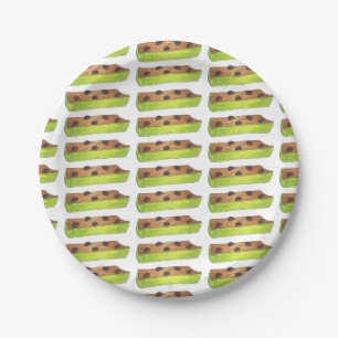 Ameisen auf einer Log Celery Raisins Peanut Butter Pappteller