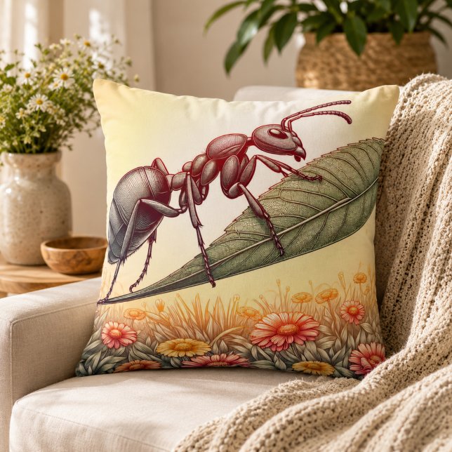 Ameisen in Wonderland Pillow Kissen (Ants in Wonderland Pillow)