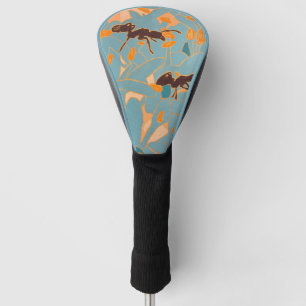 Ameisen mit blauen Blumen Australische Flora Golf Headcover