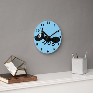 Ameisendesign Runde Wanduhr