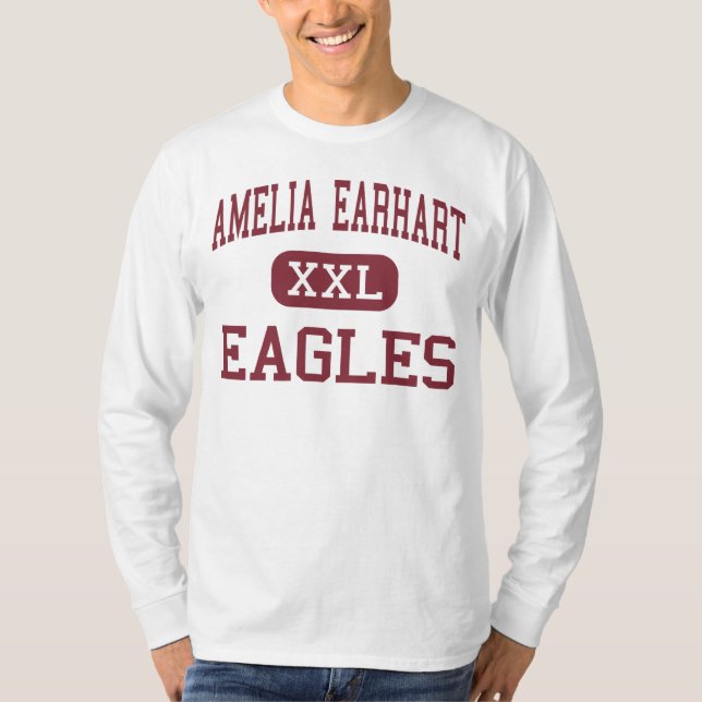 Amelia Earhart - Eagles - Mitte - Flussufer T-Shirt (Vorderseite)