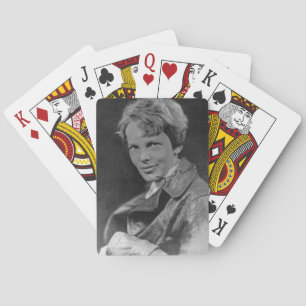 "Amelia Earhart signed Foto" Spielkarten