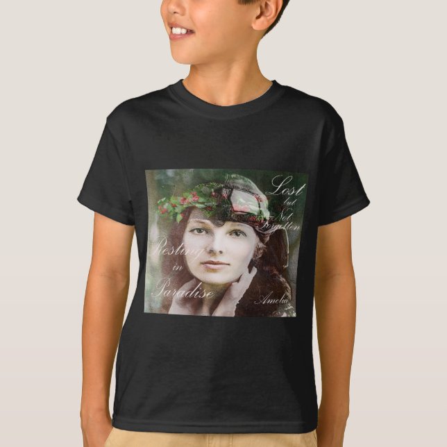 Amelia Earhart verloren im Paradiestribut T-Shirt (Vorderseite)