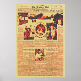 Amelia Earhart vor dem Weltflug 1937 Poster