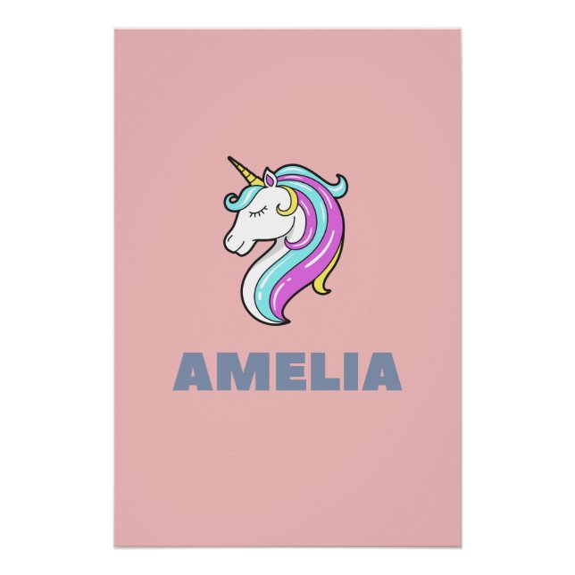 Amelia Einhorn Poster (Vorderseite)