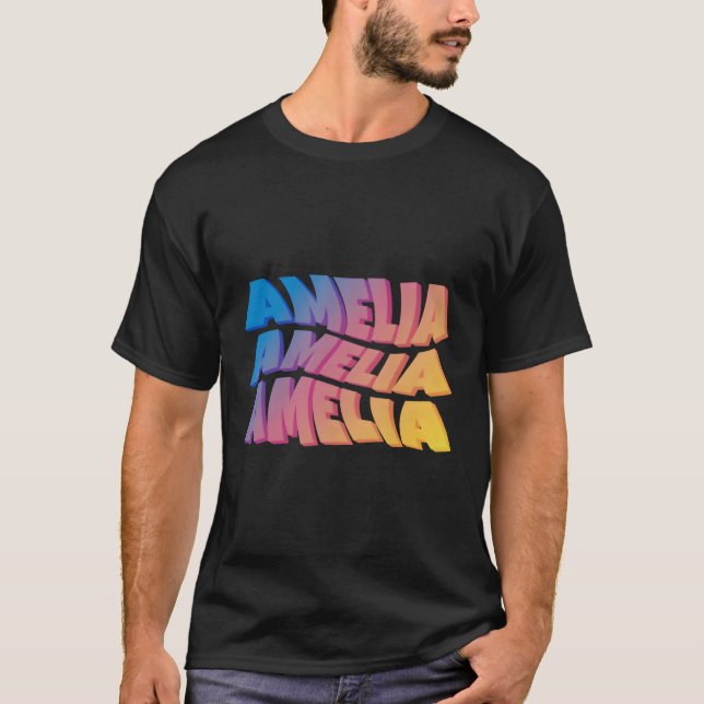 Amelia für den Vornamen Amelia T-Shirt (Vorderseite)
