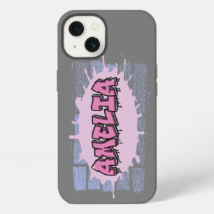 AMELIA Ihr Name Girls Pink Graffiti Hip Hop iPhone Hülle