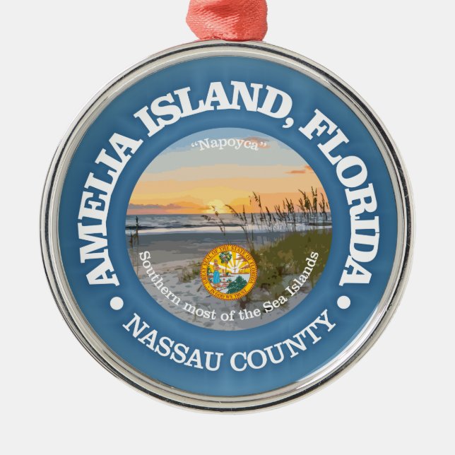 Amelia Island (C) Ornament Aus Metall (Vorne)