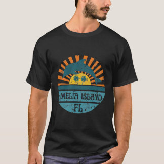 Amelia Island Florida Beach Dolphin T-Shirt