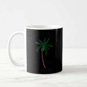 Amelia Island Florida Farbenfrohe Palme Tree Novel Kaffeetasse
