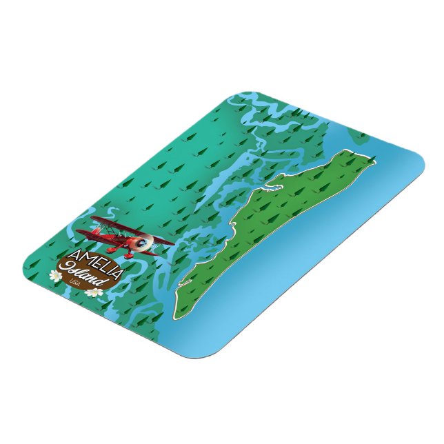 Amelia Island Florida Reiseplan. Magnet (Linke Seite)