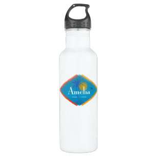 Amelia Island, Florida Retro Mitte Jahrhundert Sti Edelstahlflasche