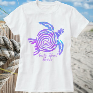 Amelia Island Florida Sea Turtle T - Shirt