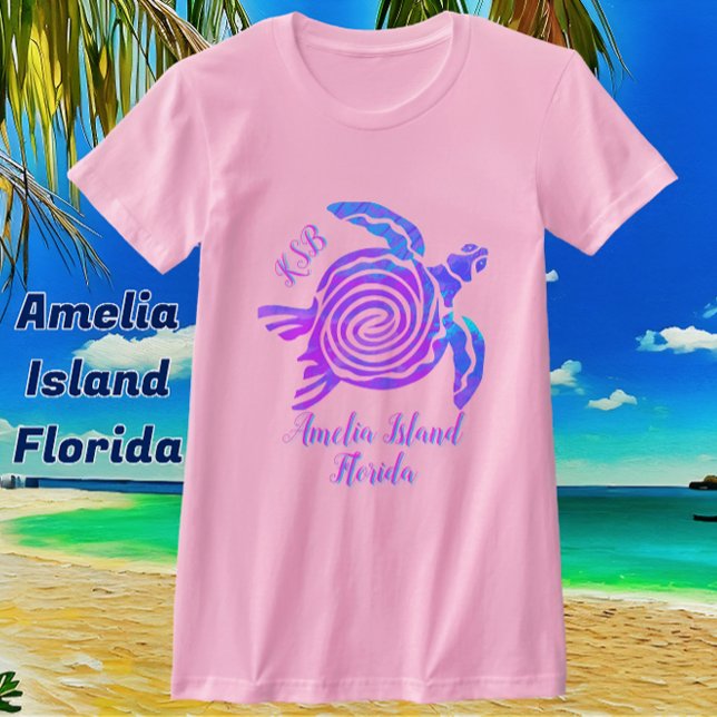 Amelia Island Florida Sea Turtle T-Shirt (Créateur téléchargé)