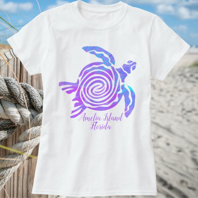 Amelia Island Florida Sea Turtle T - Shirt (Von Creator hochgeladen)