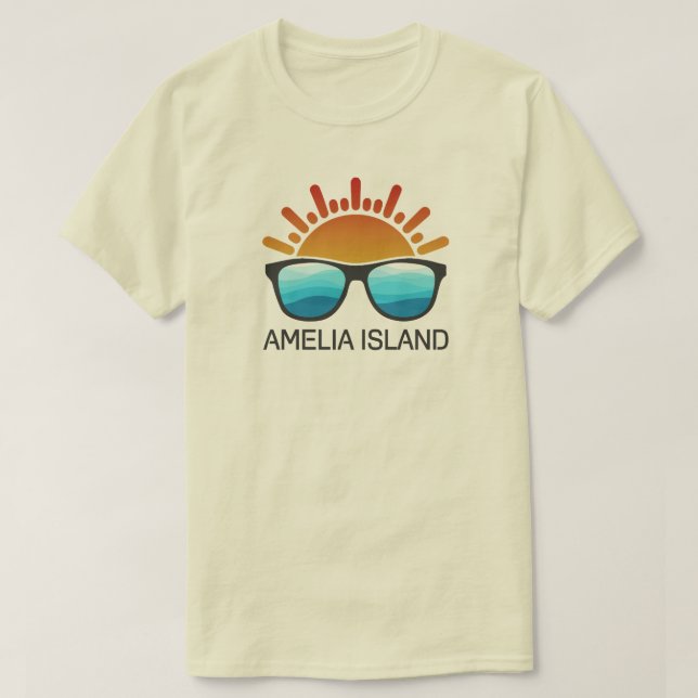 Amelia Island Florida Sonnenbrille T-Shirt (Design vorne)
