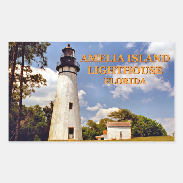 Amelia Island Leuchtturm, Florida Stickers (Vorderseite)