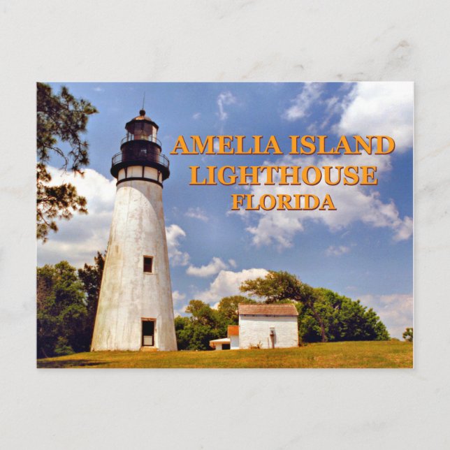 Amelia Island Lighthouse, Florida Postcard Postkarte (Vorderseite)