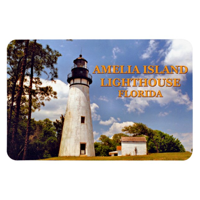 Amelia Island Lighthouse, Floride Magnet Flexi (Horizontal)
