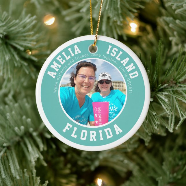 Amelia Island Urlaub Weihnachten Keramik Ornament (Baum)